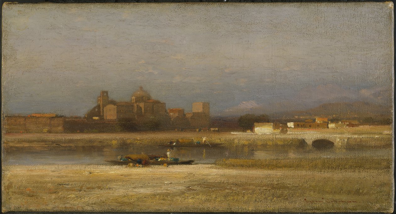 Banco de um córrego, 1892 de Samuel Colman