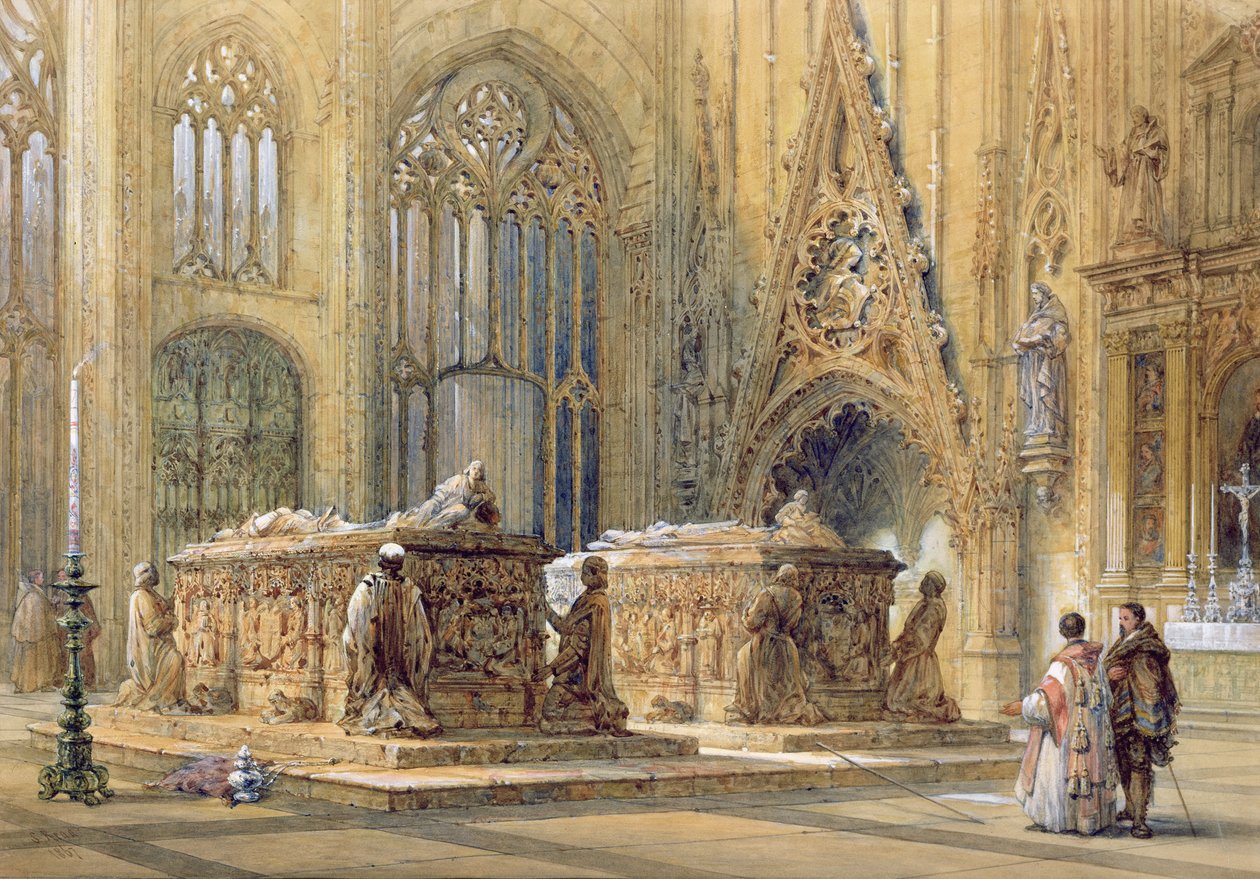 Interior da catedral, 1867 de Samuel Read