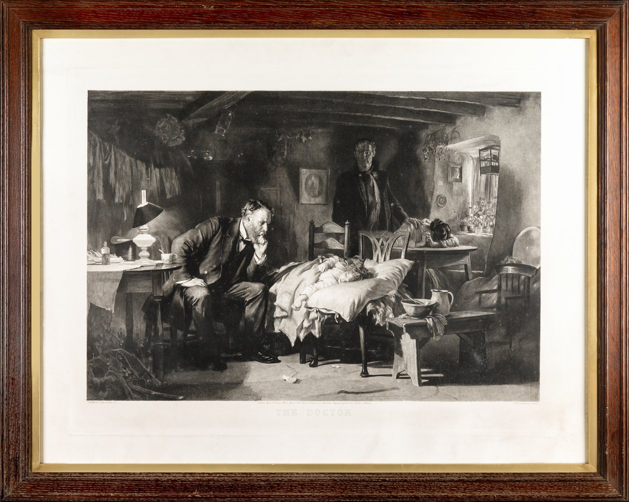 O Doutor (fotogravura) de Samuel Luke Fildes