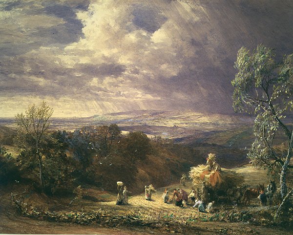 Colheita (guache) de Samuel Palmer