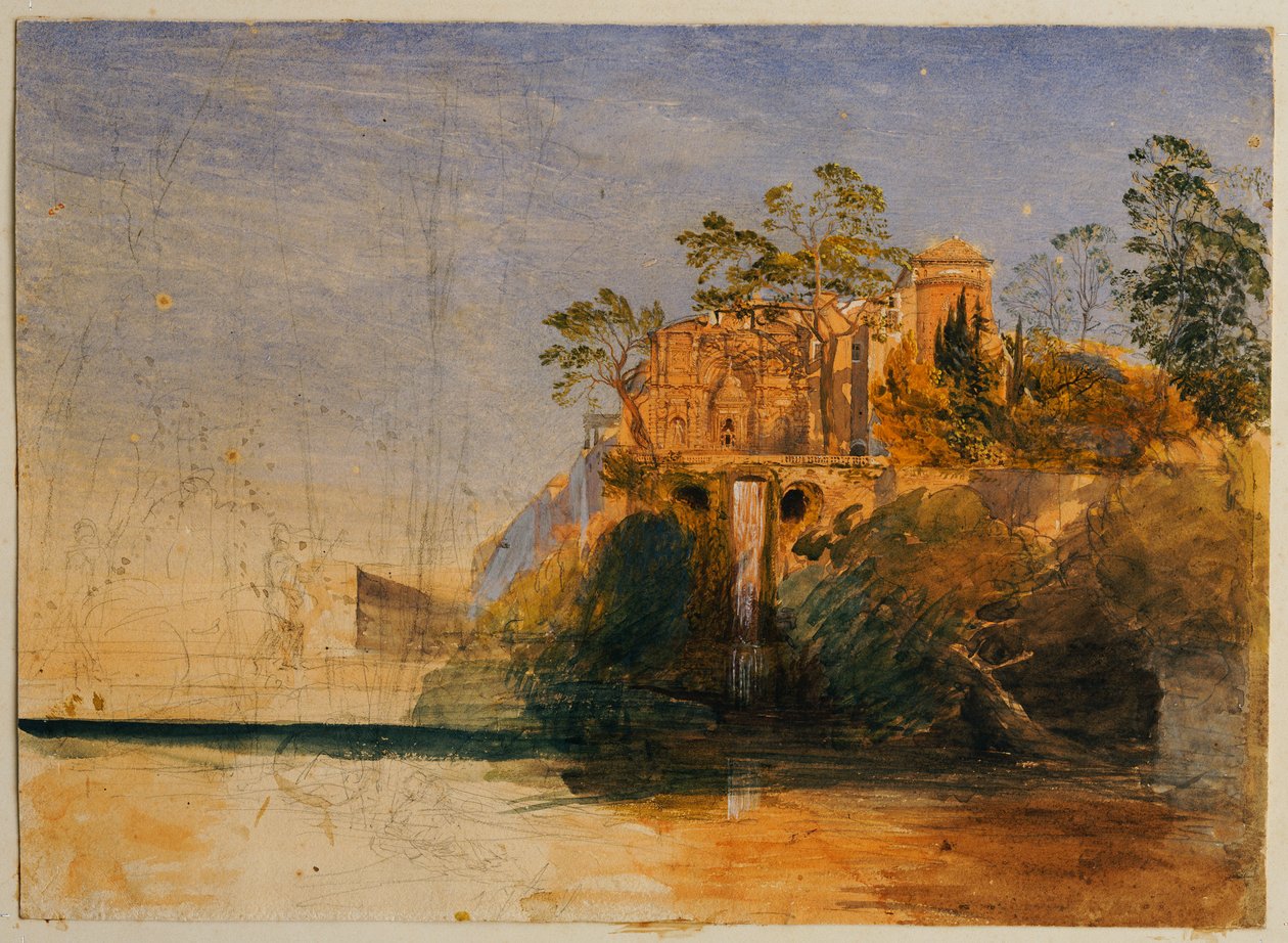 O órgão da água, Tivoli de Samuel Palmer