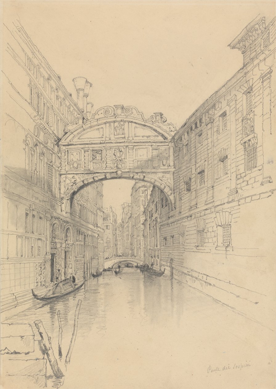 A Ponte dos Suspiros, Veneza de Samuel Prout