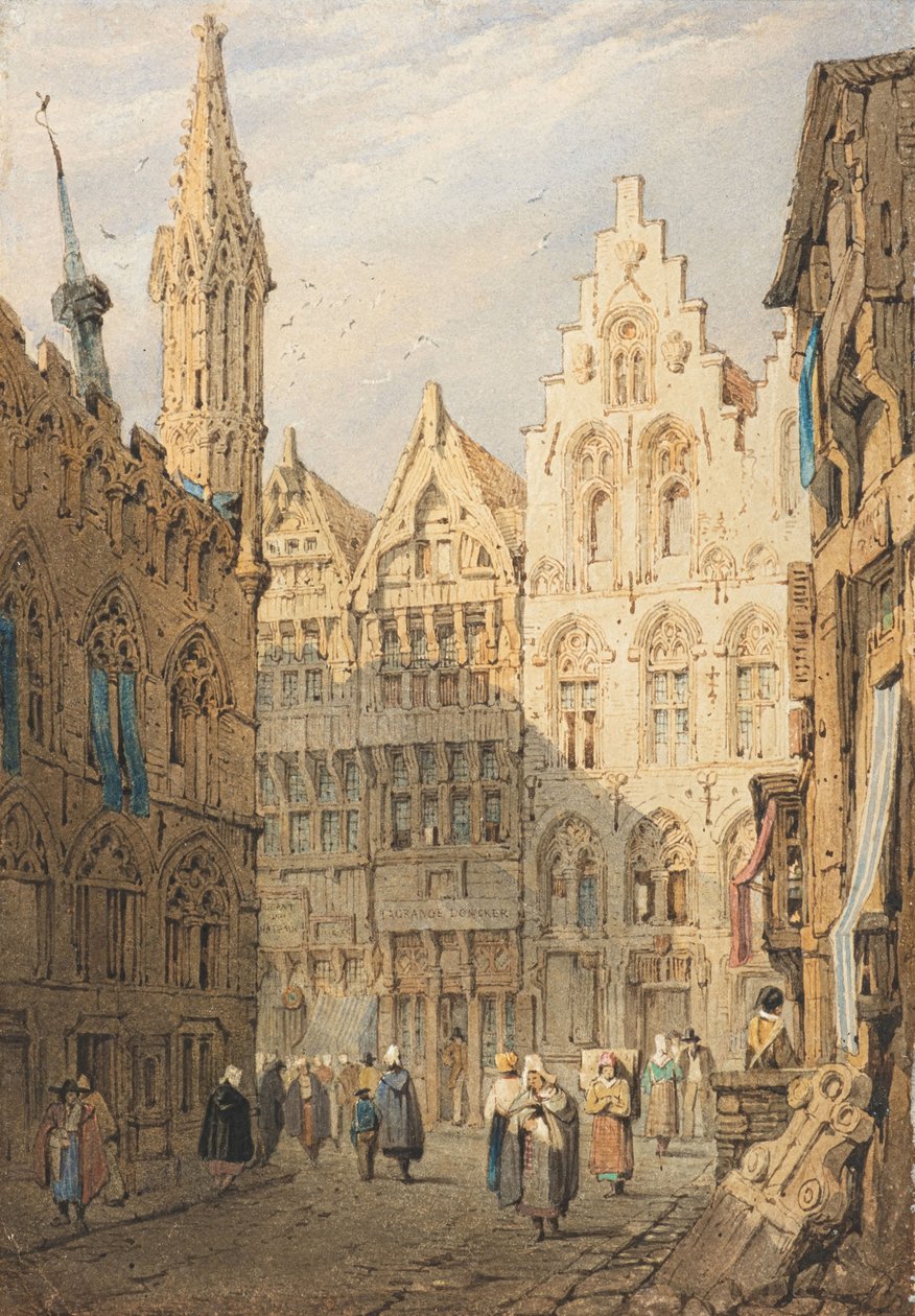 Ypres (aguarela) de Samuel Prout