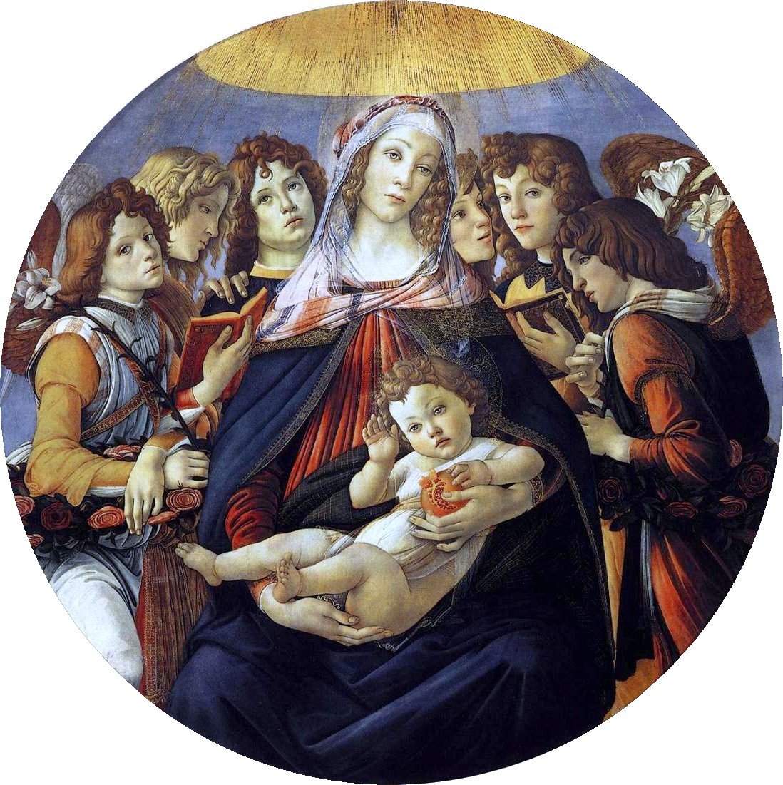 Madonna da romã de Sandro Botticelli
