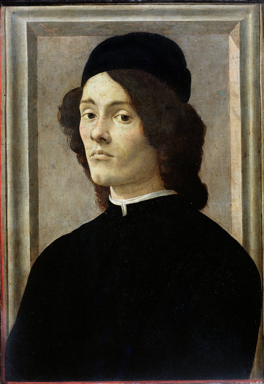 Retrato de um homem de Sandro Botticelli