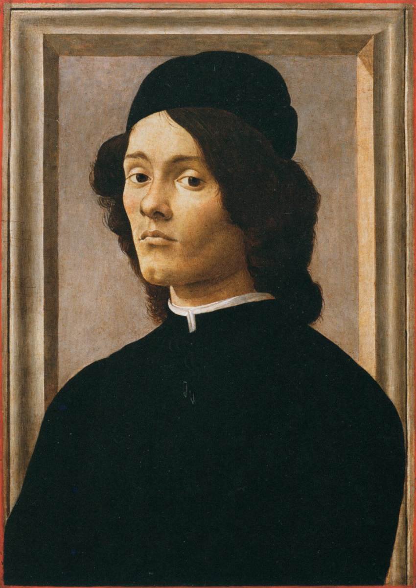 Retrato de um jovem de Sandro Botticelli