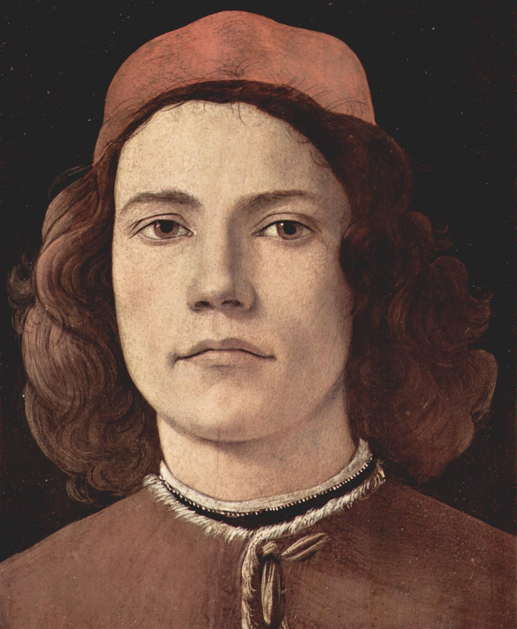 Retrato de um jovem de Sandro Botticelli