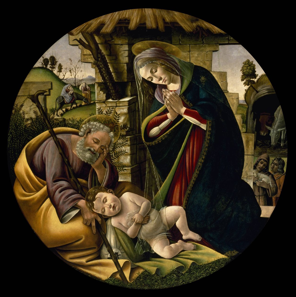 A Adoração do Menino Jesus de Sandro Botticelli