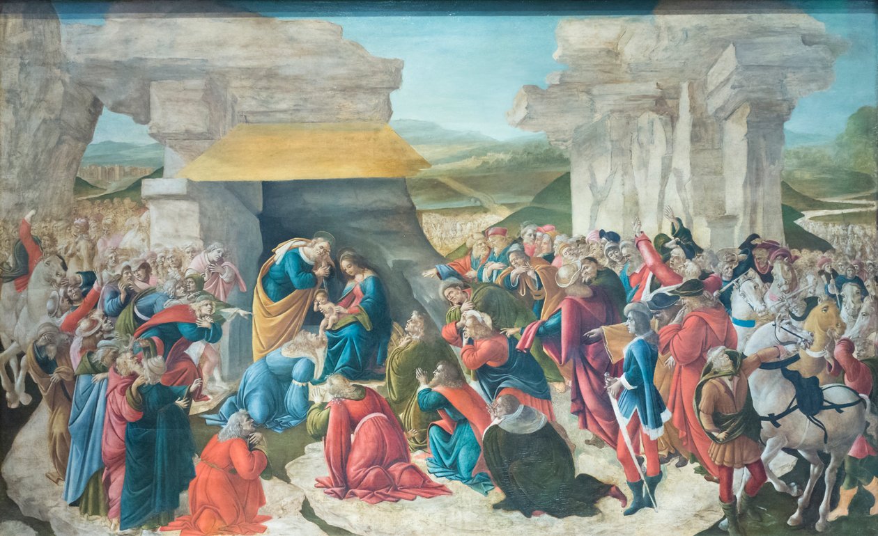 Adoração dos Magos de Sandro Botticelli