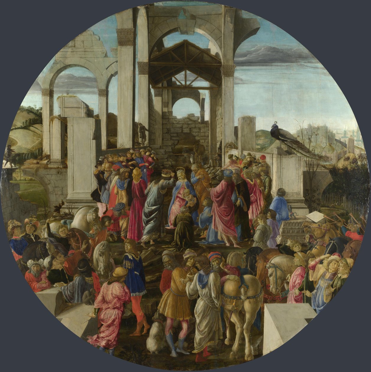 Adoração dos Reis Magos de Sandro Botticelli