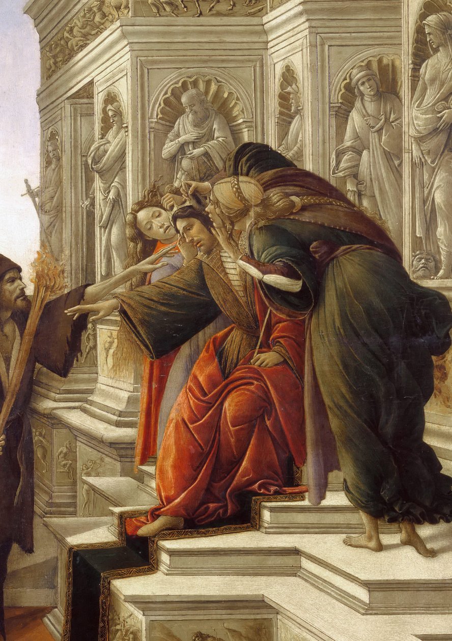 A calúnia, detalhe de Sandro Botticelli