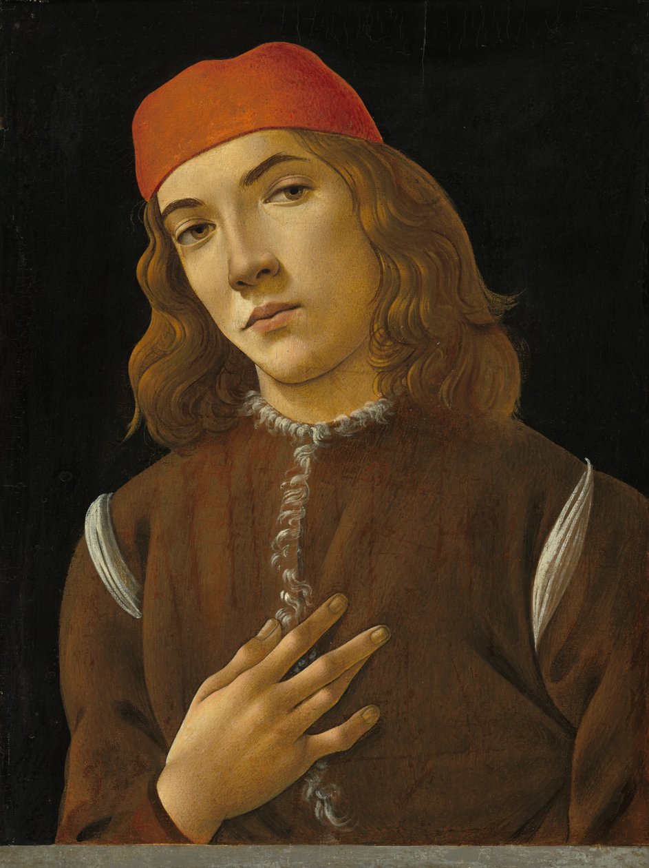 Retrato de um jovem de Sandro Botticelli