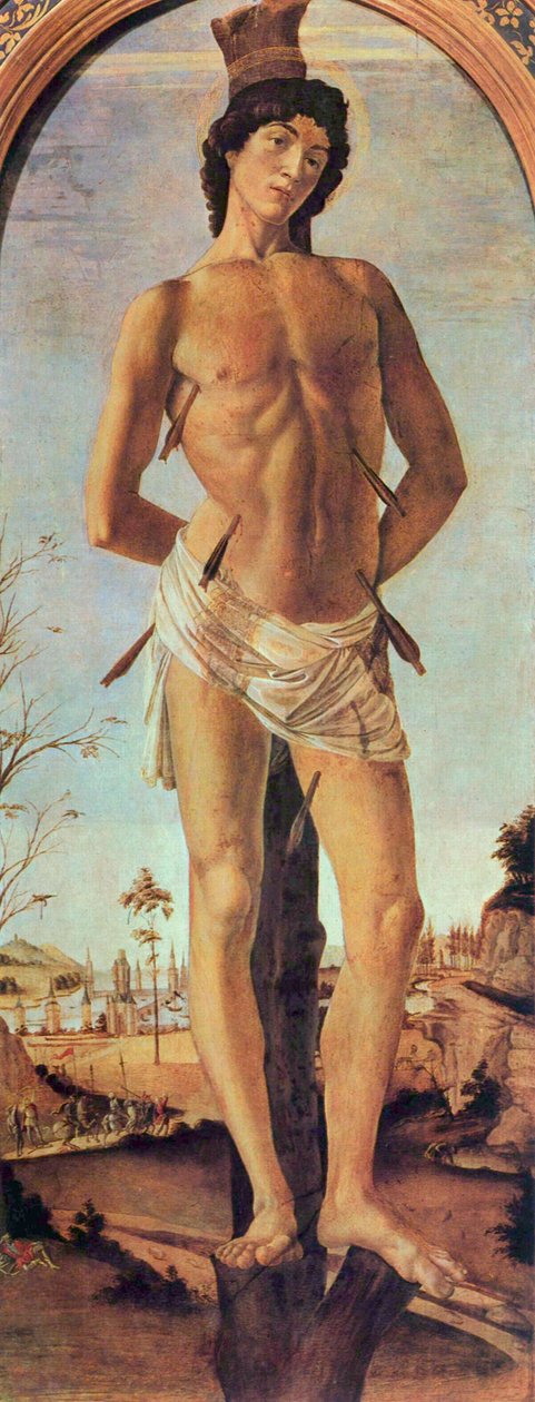 São Sebastião, 1474. de Sandro Botticelli
