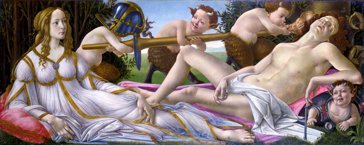 Vénus e Marte de Sandro Botticelli