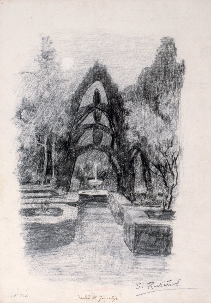 Jardins do Generalife de Santiago Rusiñol