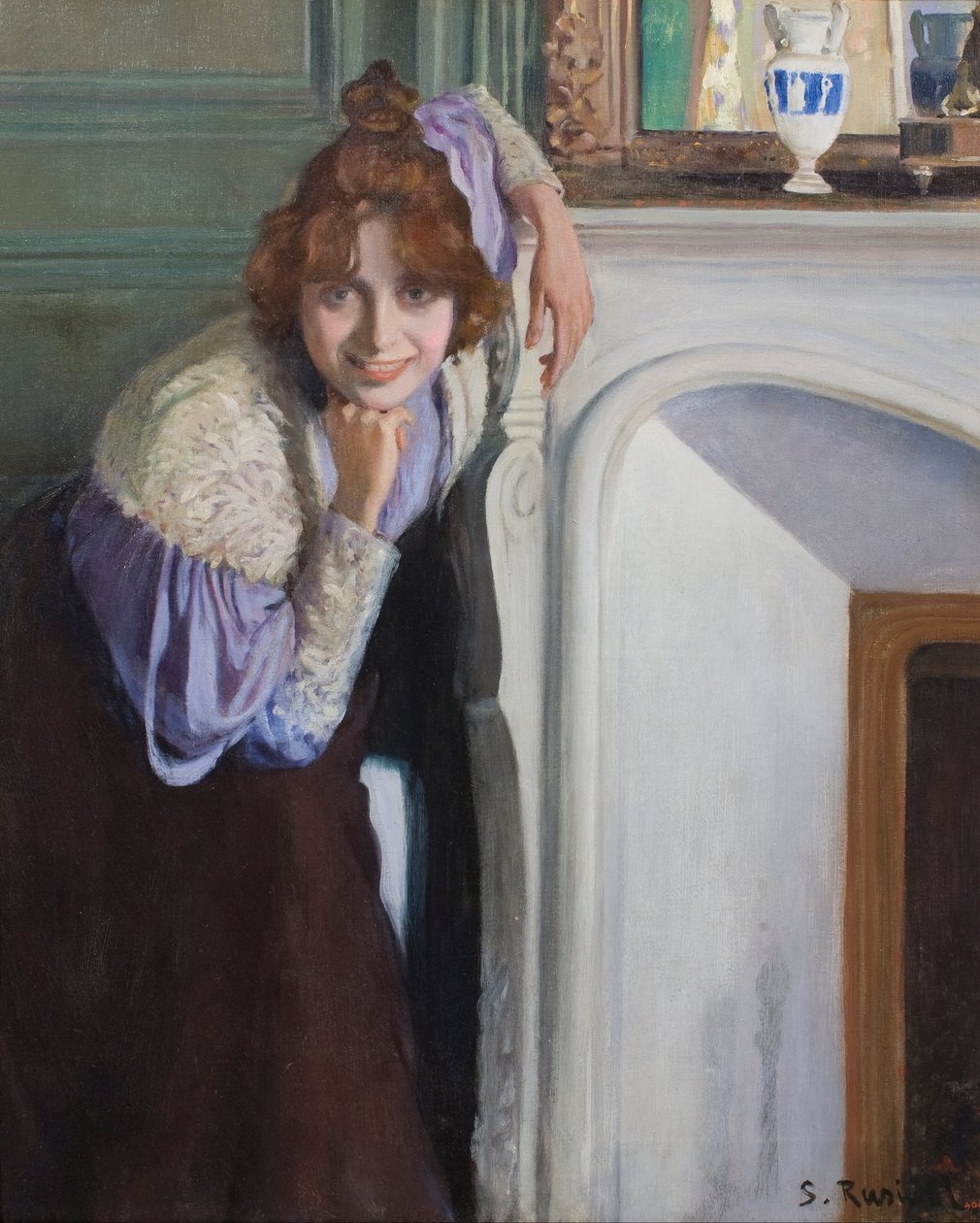 Menina rindo de Santiago Rusiñol