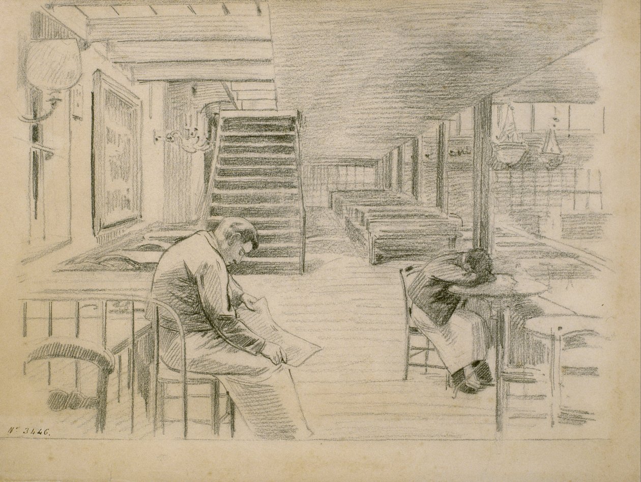 Esperando por clientes de Santiago Rusiñol