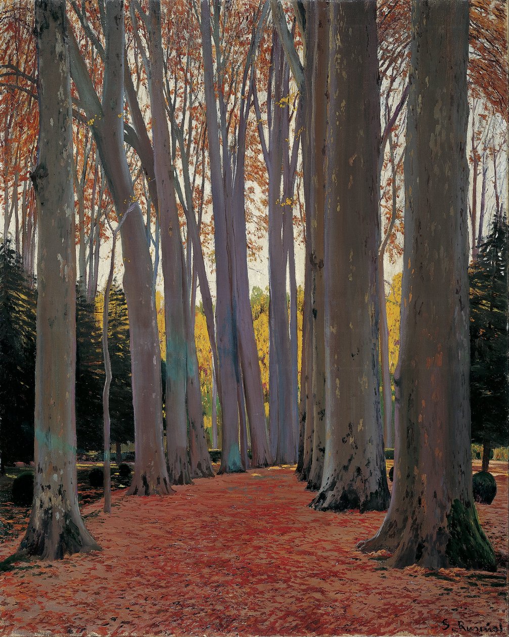 Avenida dos Plátanos de Santiago Rusiñol