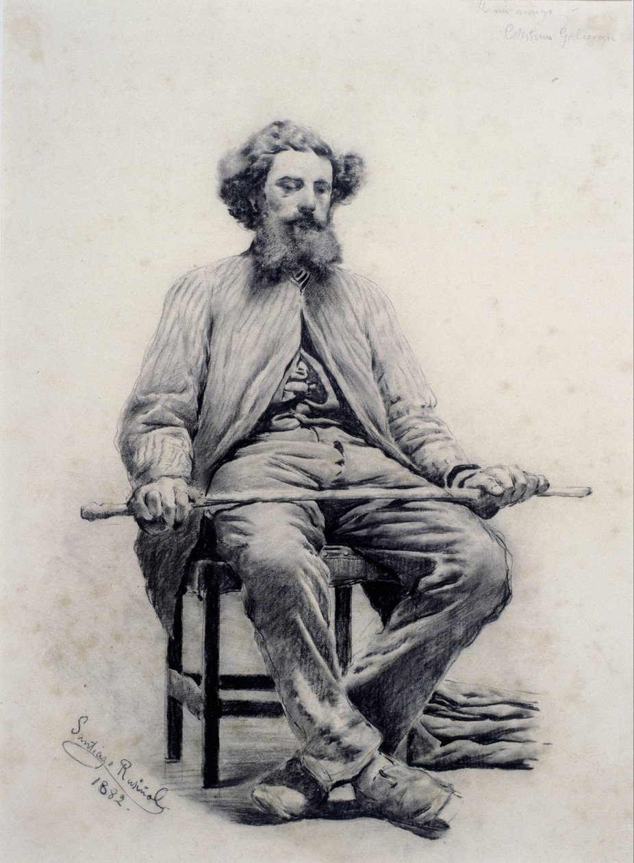 Homem sentado de Santiago Rusiñol