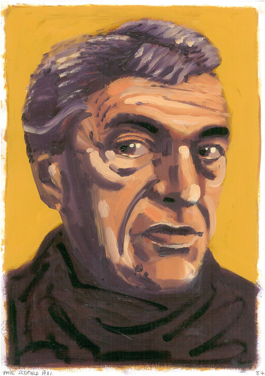 Paul Scofield, 2008 (óleo) de Sara Hayward