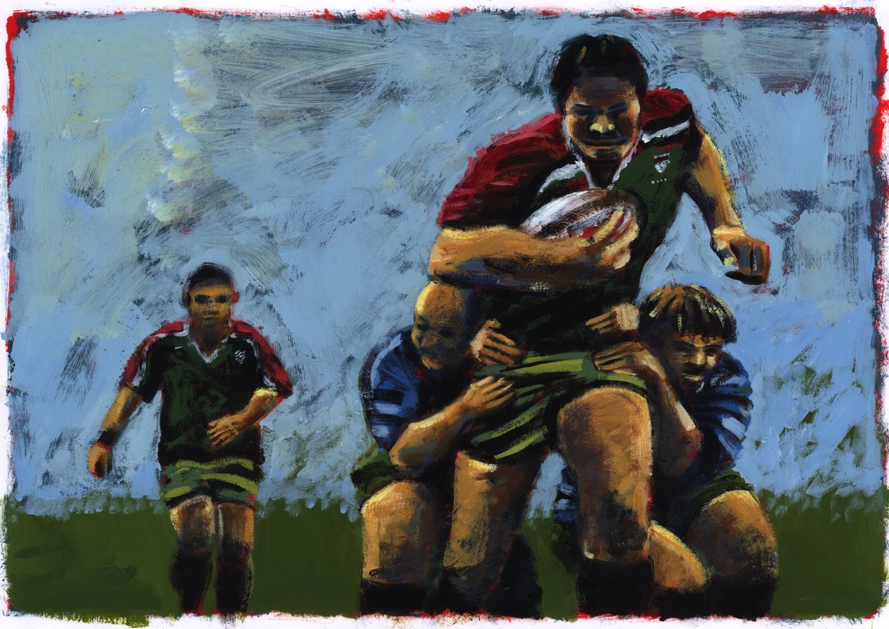 Rugby, 2009 (acrílico) de Sara Hayward