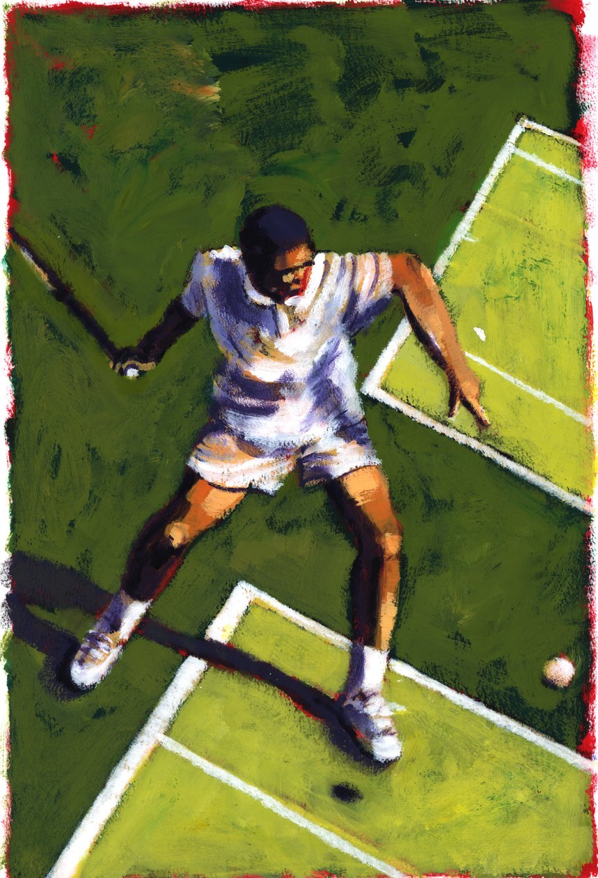 Tenista, 2009 (acrílico) de Sara Hayward