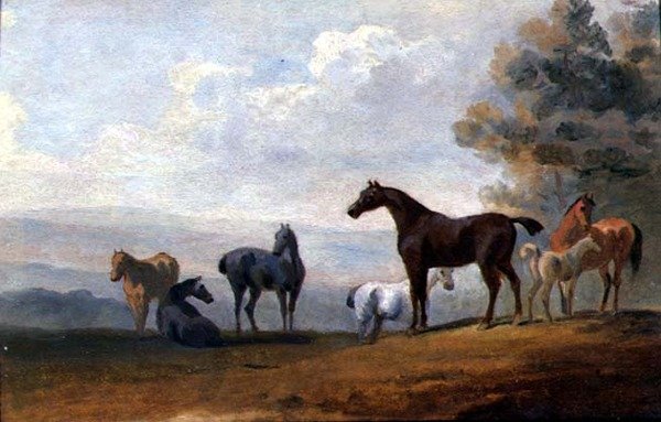Cavalos (óleo sobre painel) de Sawrey Gilpin