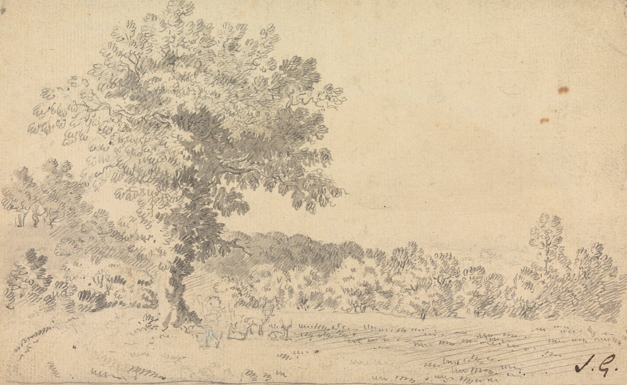 Paisagem com Veado de Sawrey Gilpin