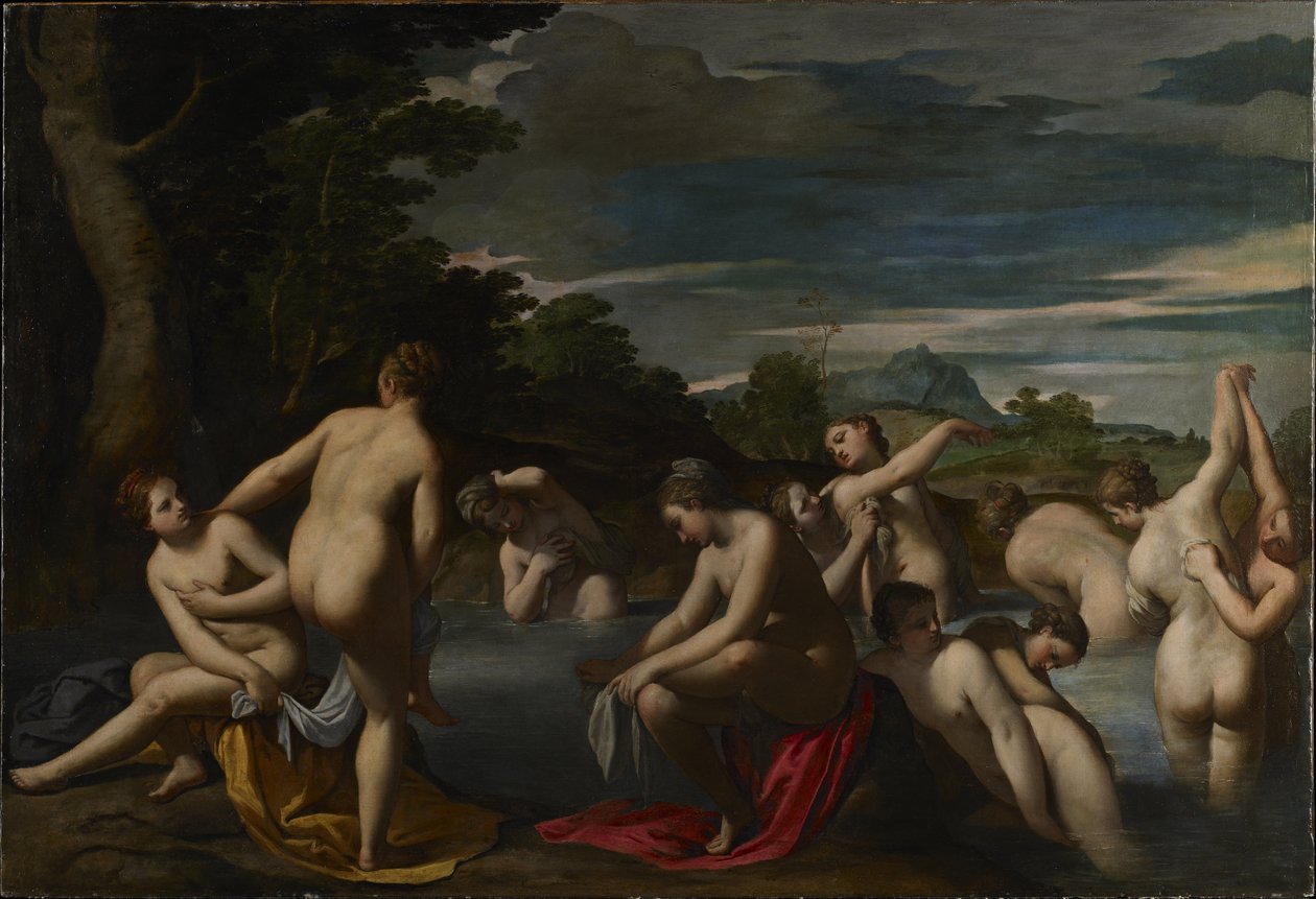 Ninfas no banho de Sigismondo Scarsellino