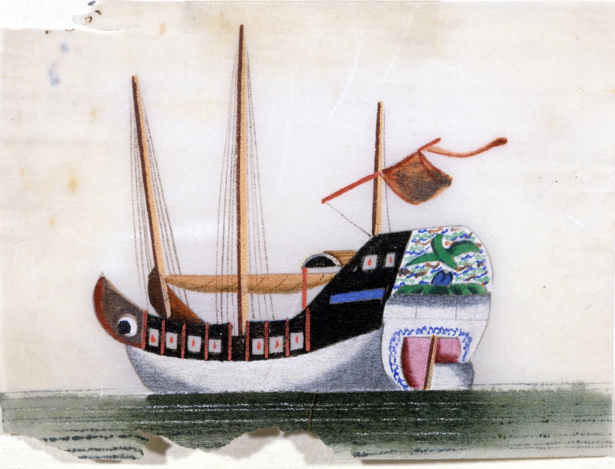 Lixo chinês. Pintura em papel de arroz. de School Chinese