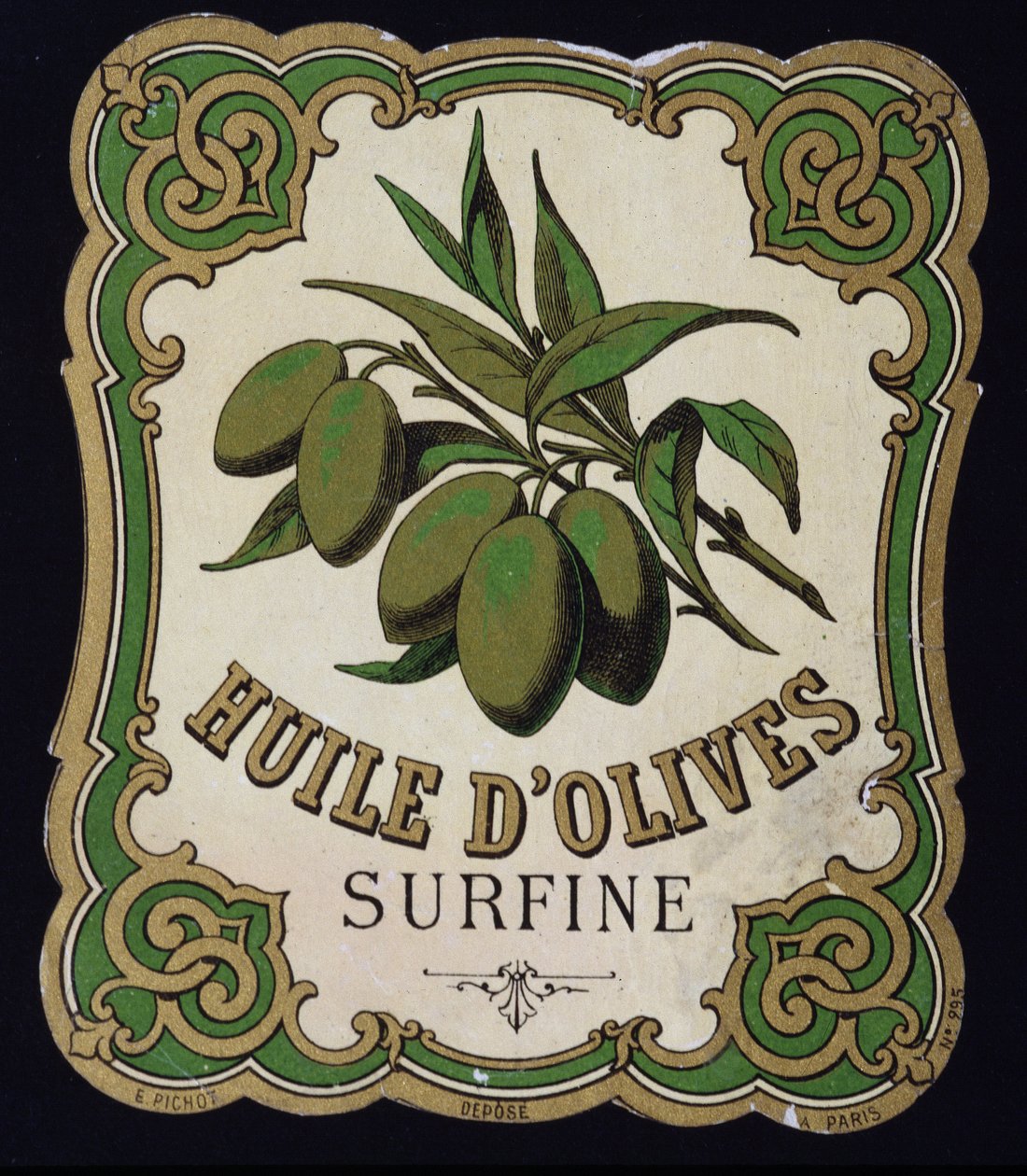 Rótulo de Azeite Surfine de School French