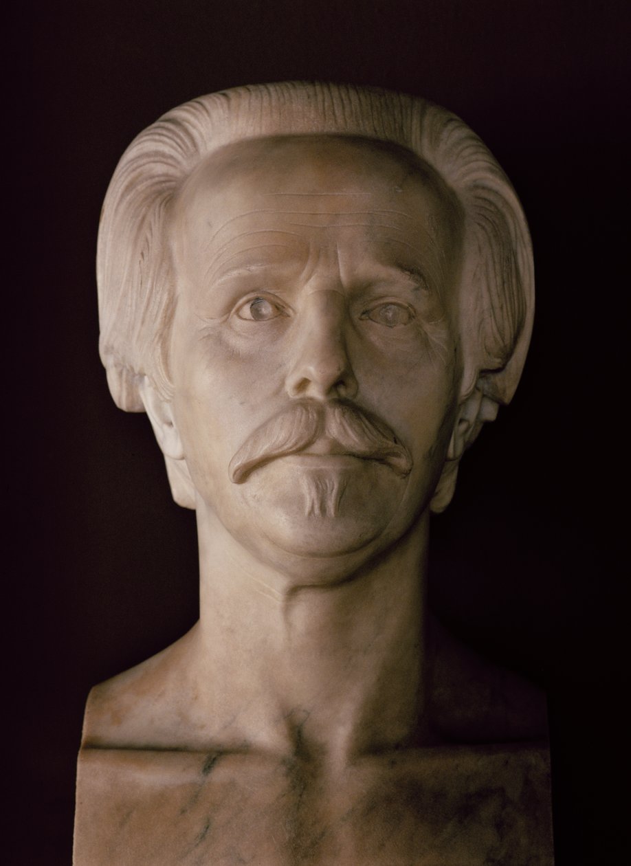 Busto de Karl May (mármore) de School German