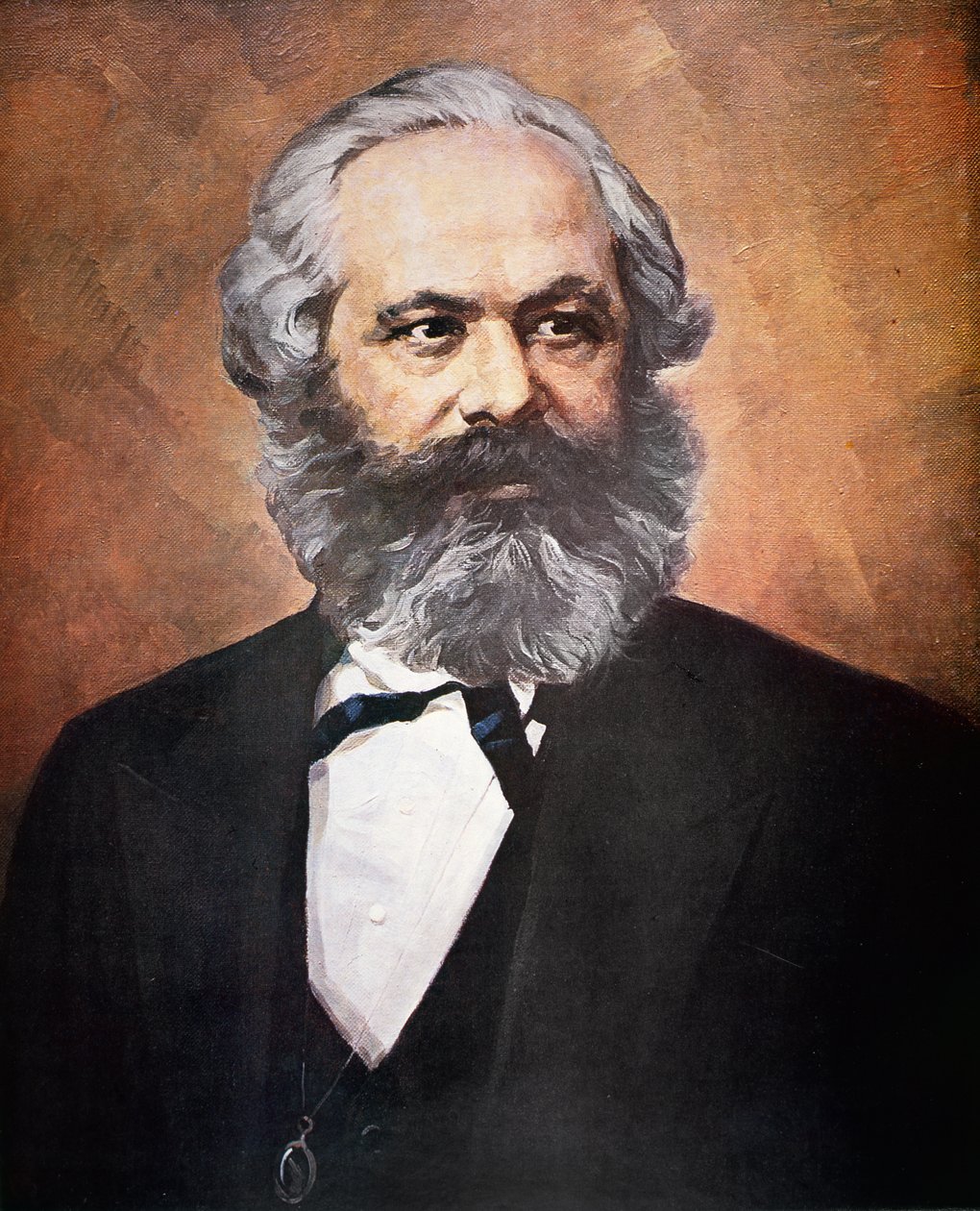 Karl Marx (cor litho) de School Russian