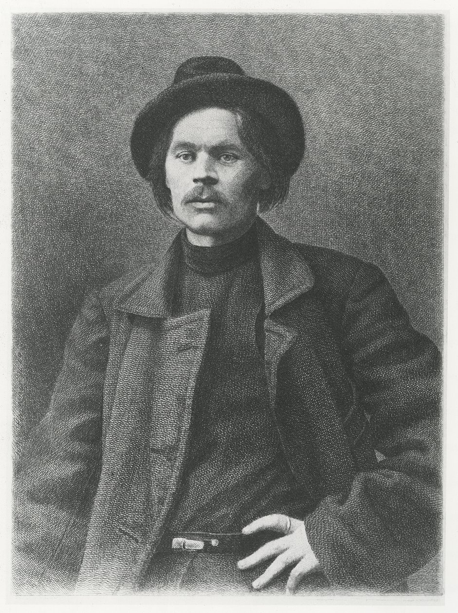 Maxim Gorky (litho) de School Russian
