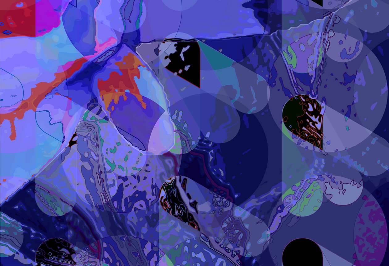 water_lilly_vert4_abst de Scott J. Davis
