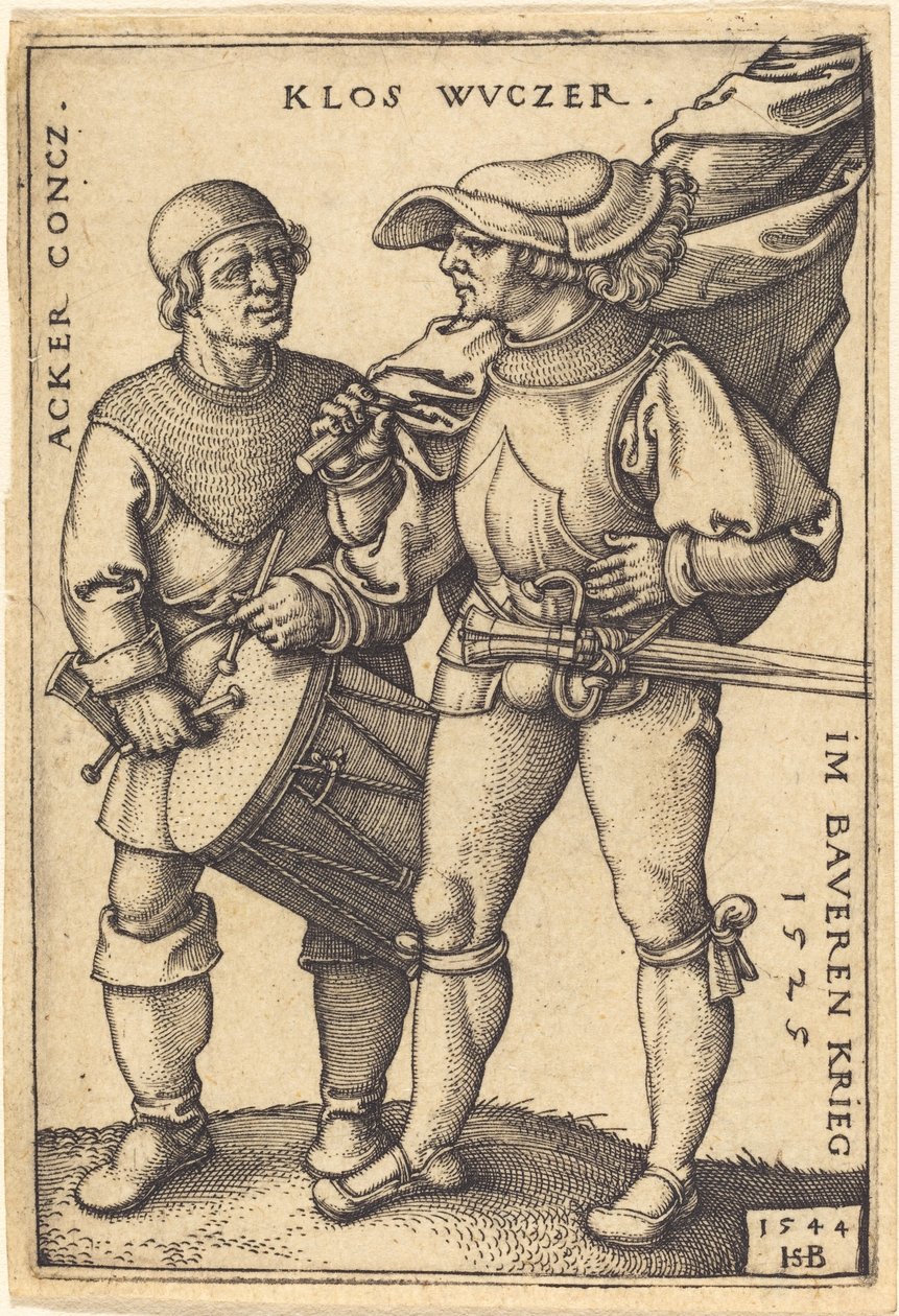 Portador padrão e baterista de Sebald Beham