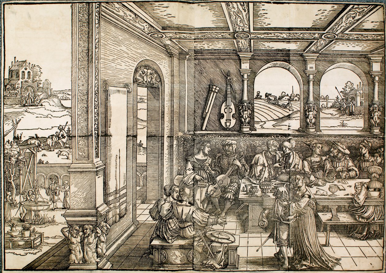 O filho pródigo, século XVI de Sebald Beham