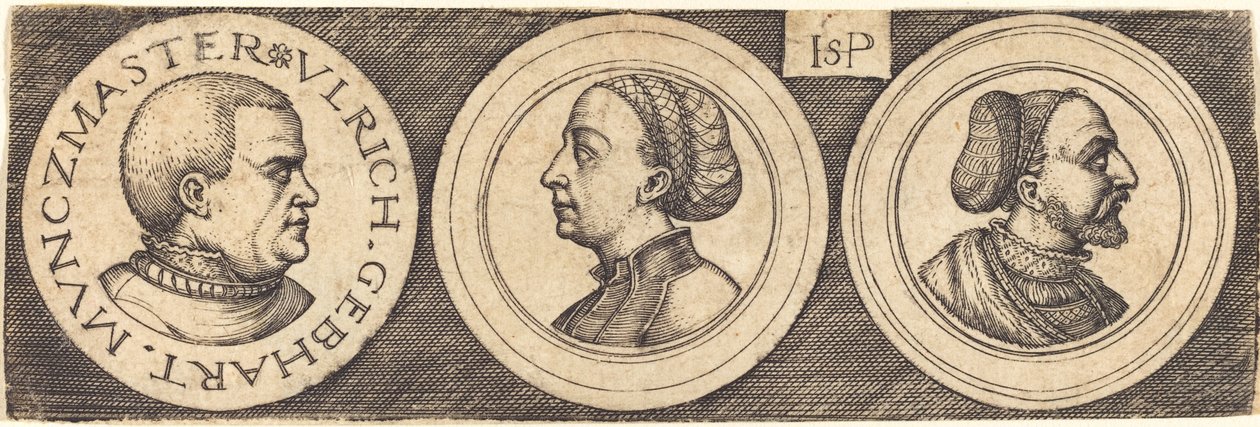 Três Medalhas com Retratos de Sebald Beham