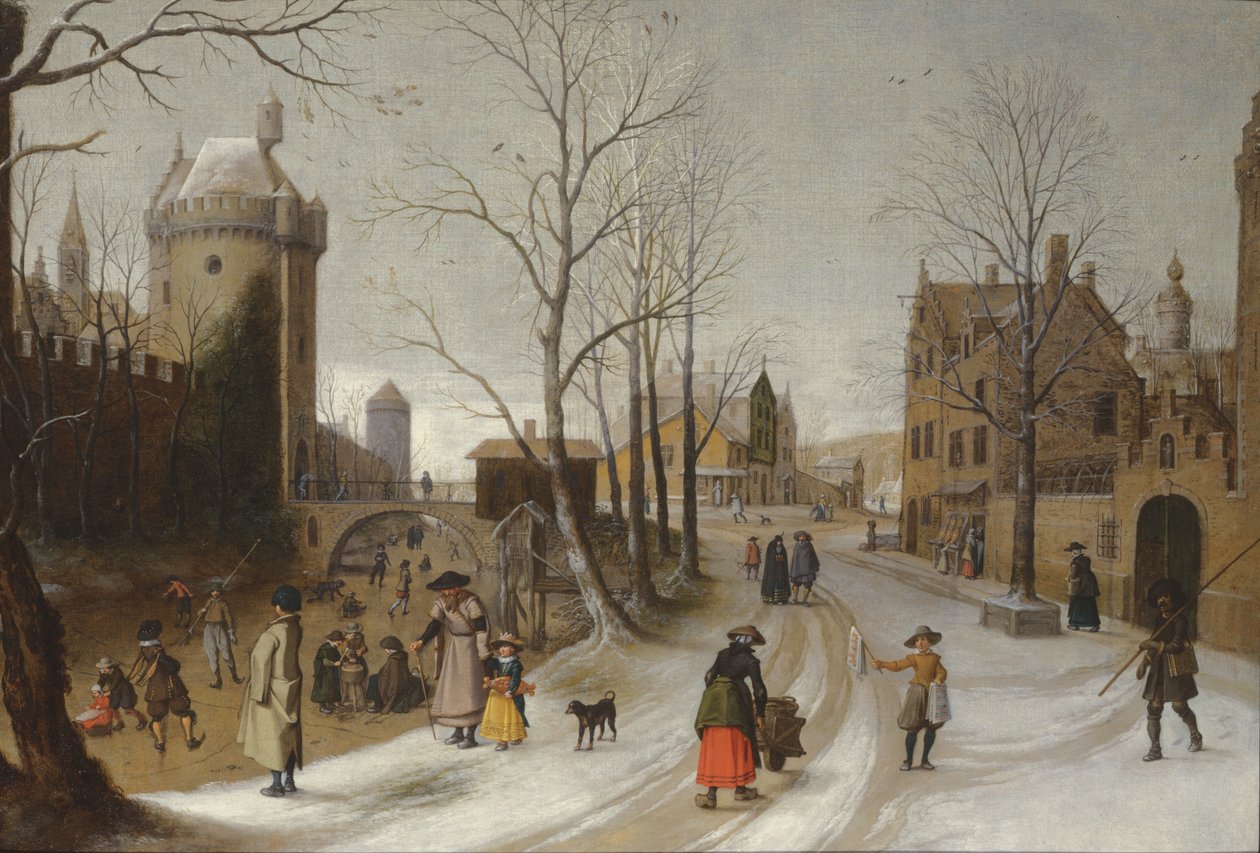 Inverno (óleo) de Sebastian Vrancx