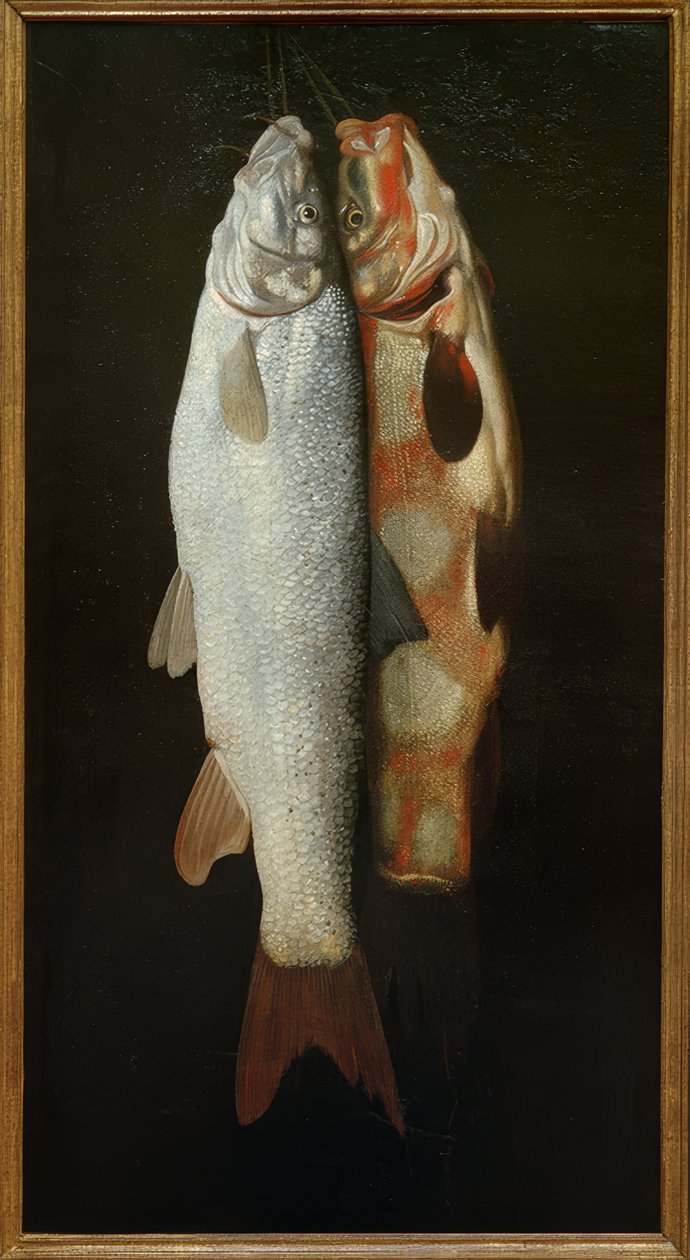 Peixes ainda vivos de Sebastian Stosskopf
