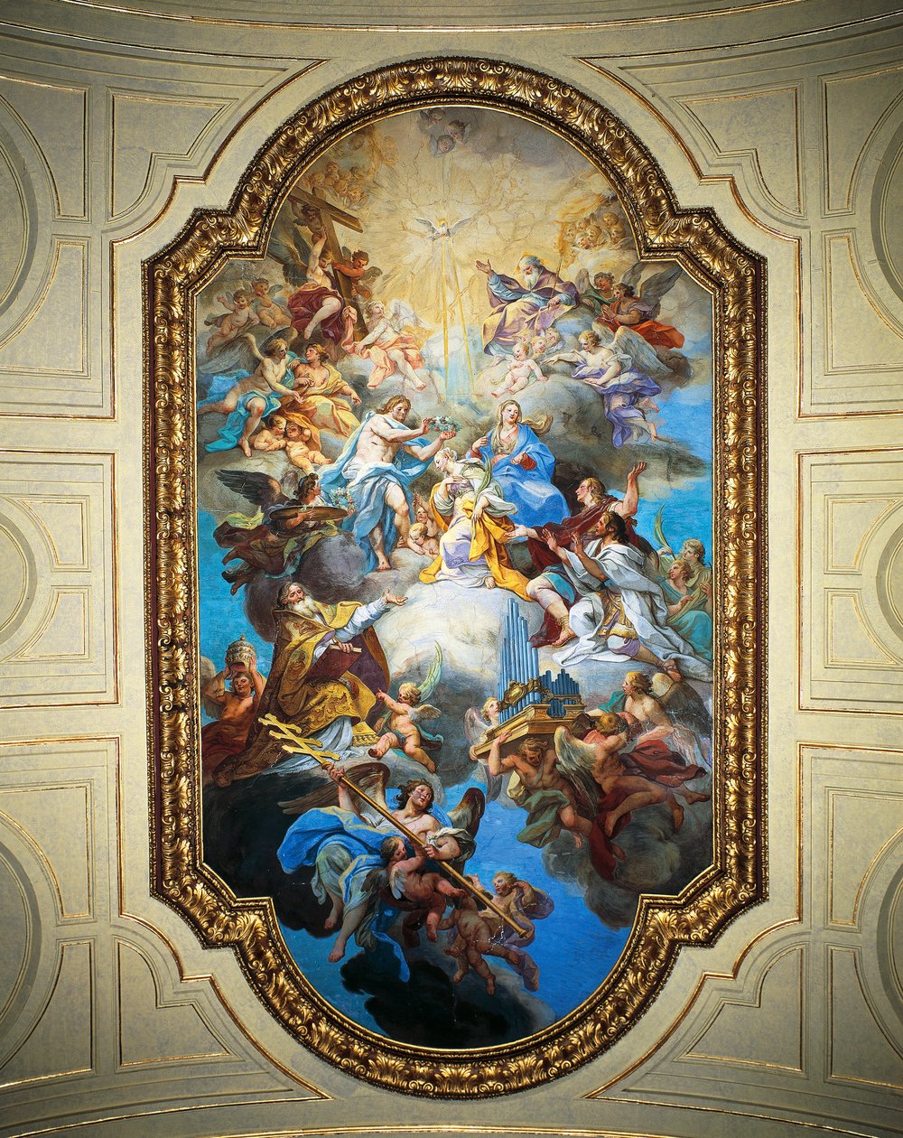 Coroação de Santa Cecília de Sebastiano Conca