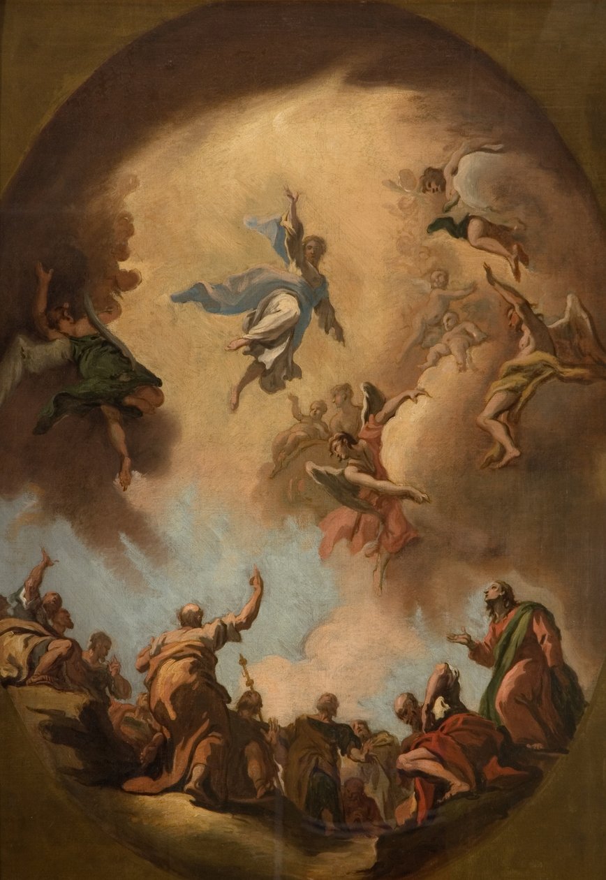 A Ascensão de Cristo (óleo sobre tela) de Sebastiano Ricci