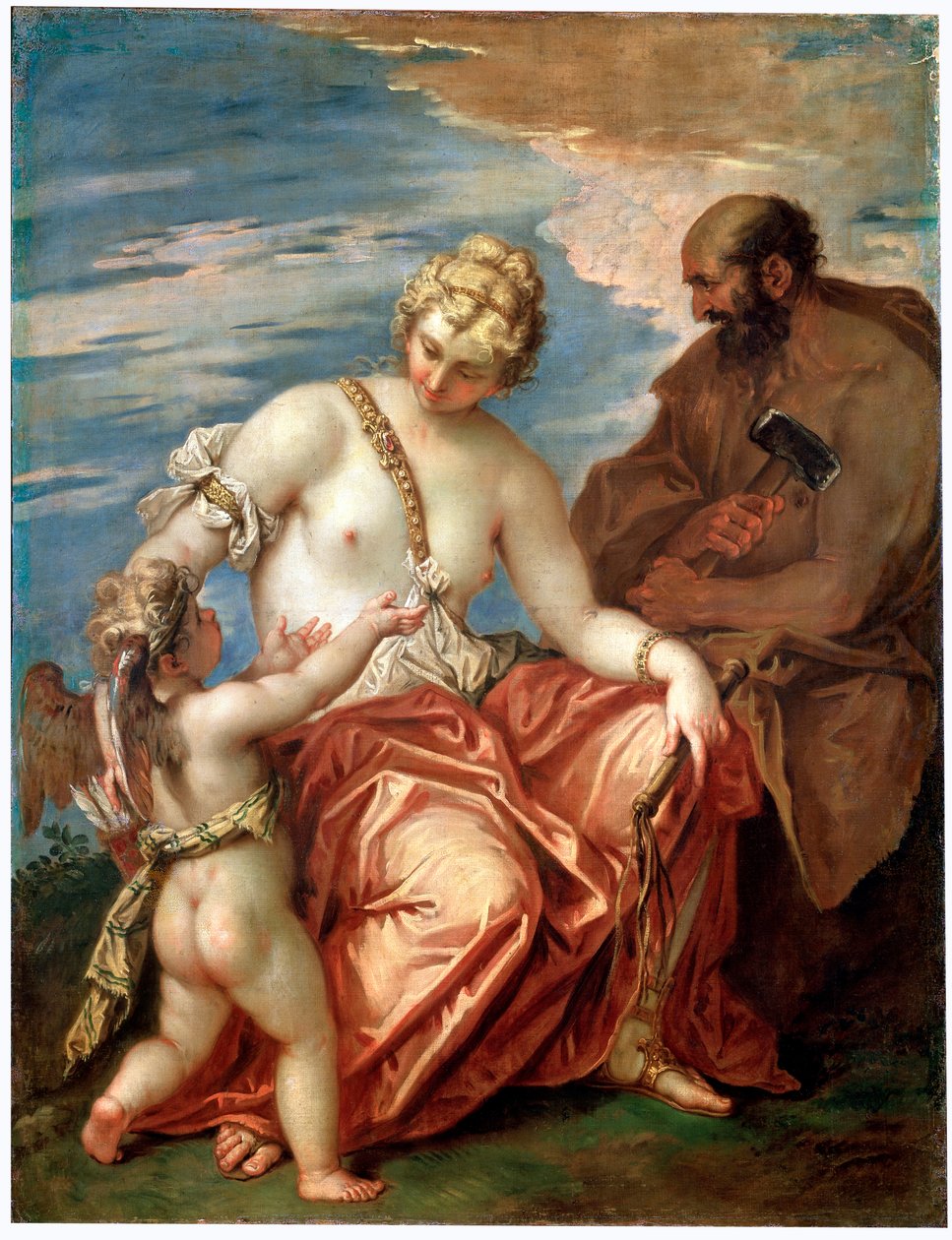 Vênus, Vulcano e Cupido, década de 1700 de Sebastiano Ricci