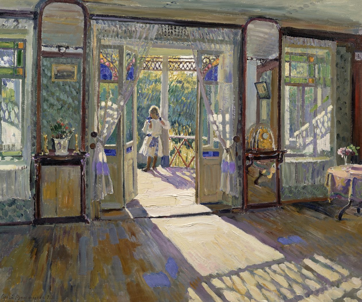 Em uma casa de Sergei Arsenevich Vinogradov