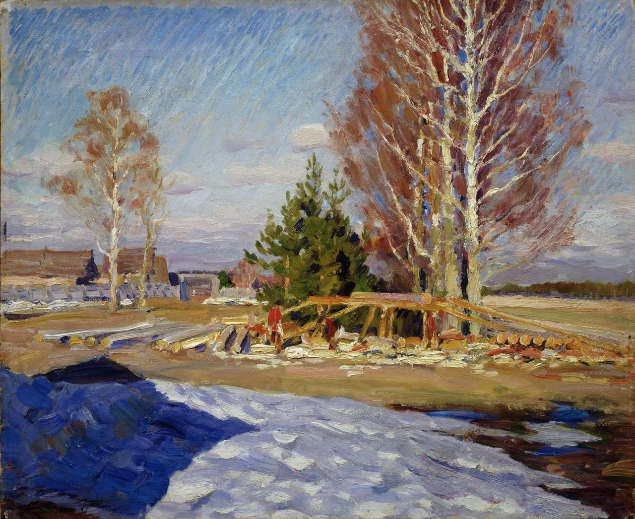 Paisagem de primavera, 1915 de Sergei Arsenevich Vinogradov