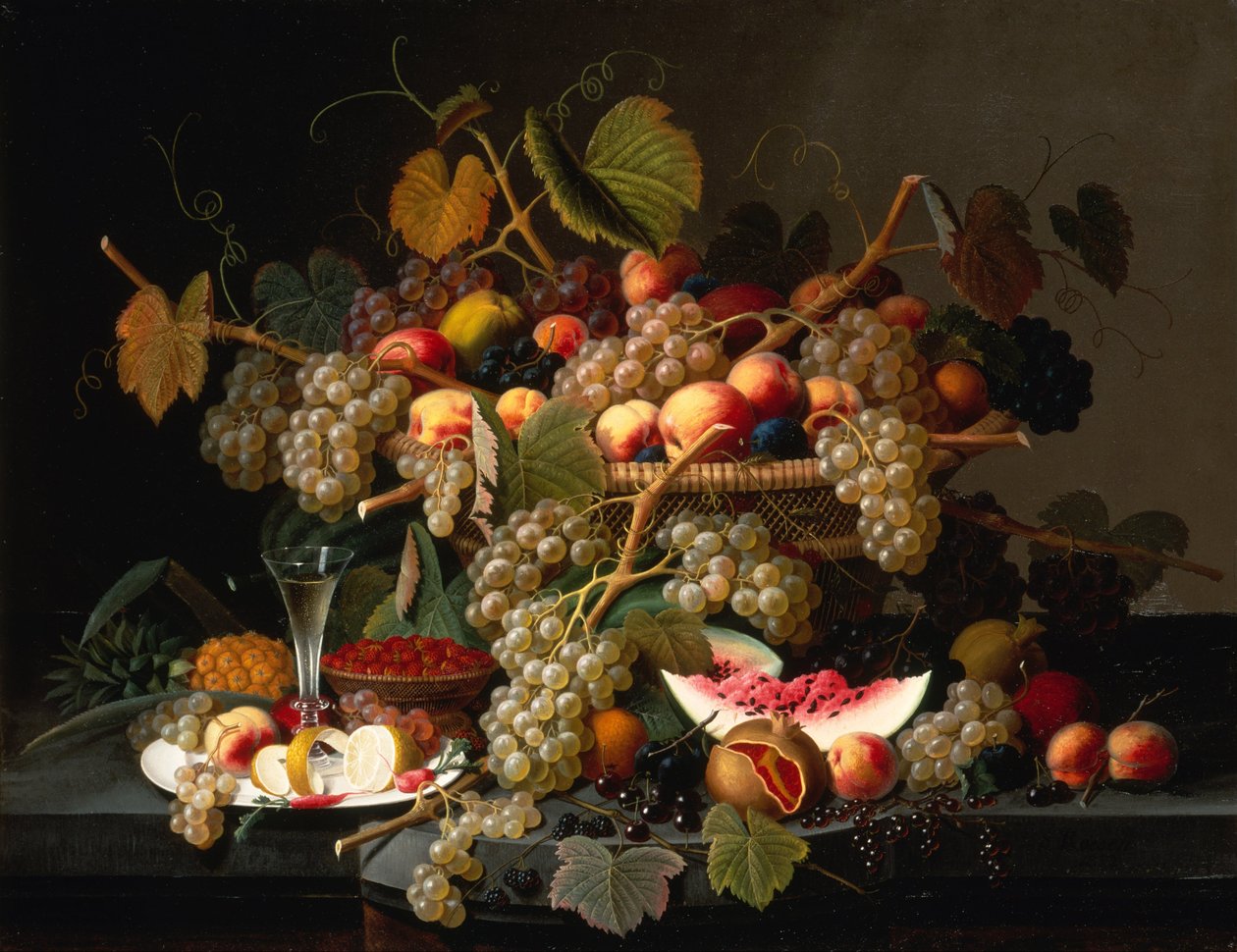 Ainda vida com fruta de Severin Roesen