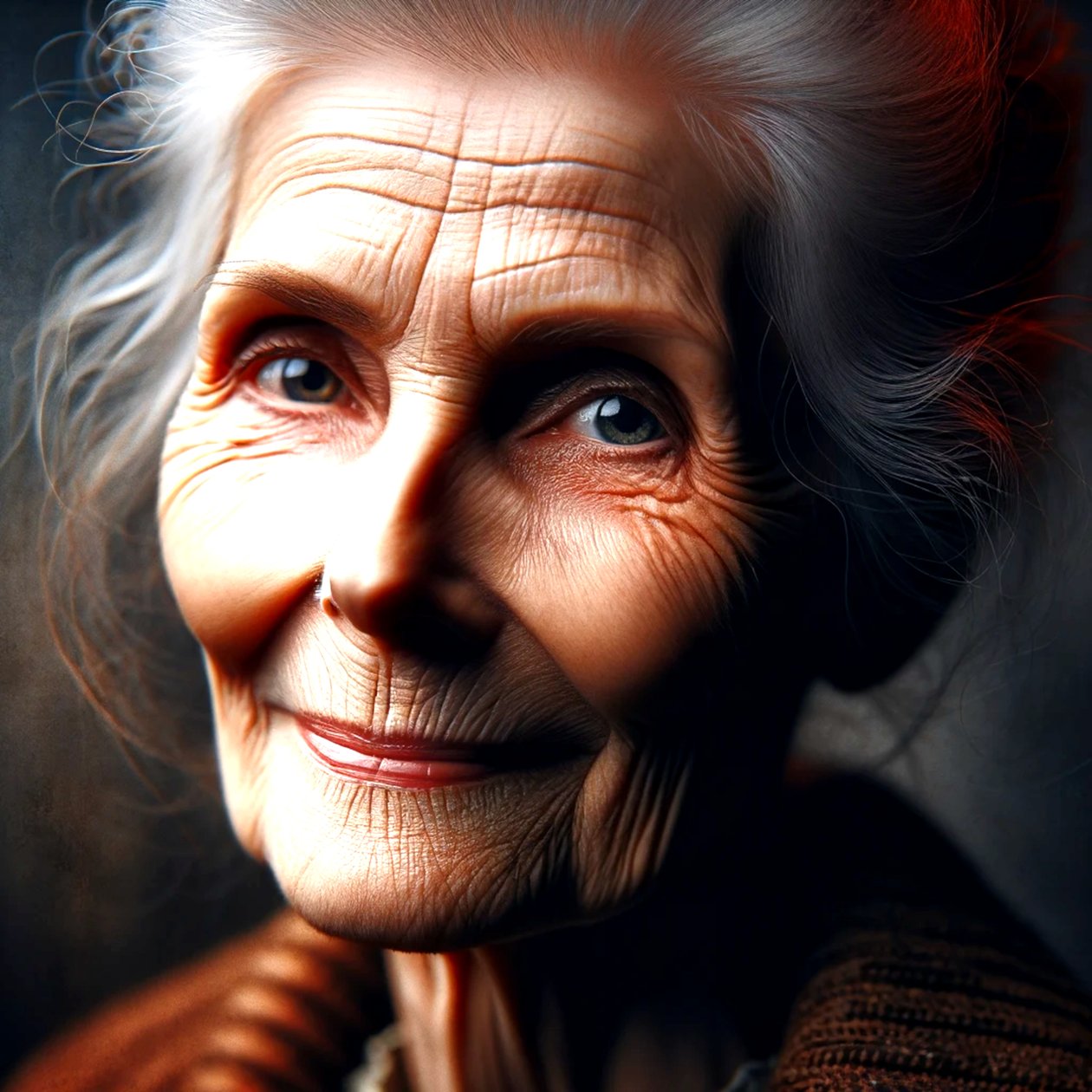 Ruth-"AI-moulded years of life: portraits of timelessness" (Anos de vida moldados pela IA: retratos da intemporalidade) de Silvia Martini