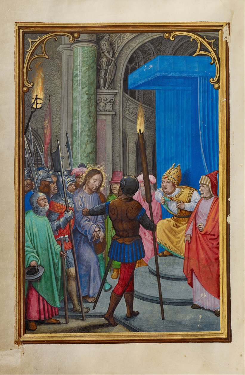 Cristo antes de Caifás de Simon Bening