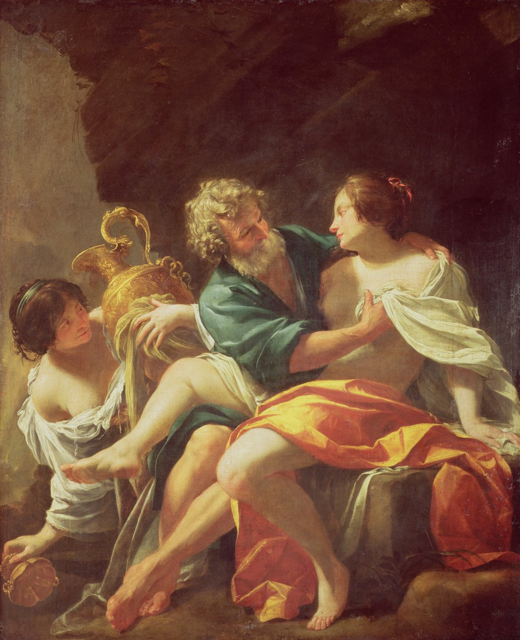 Ló e suas filhas, c.1630 de Simon Vouet