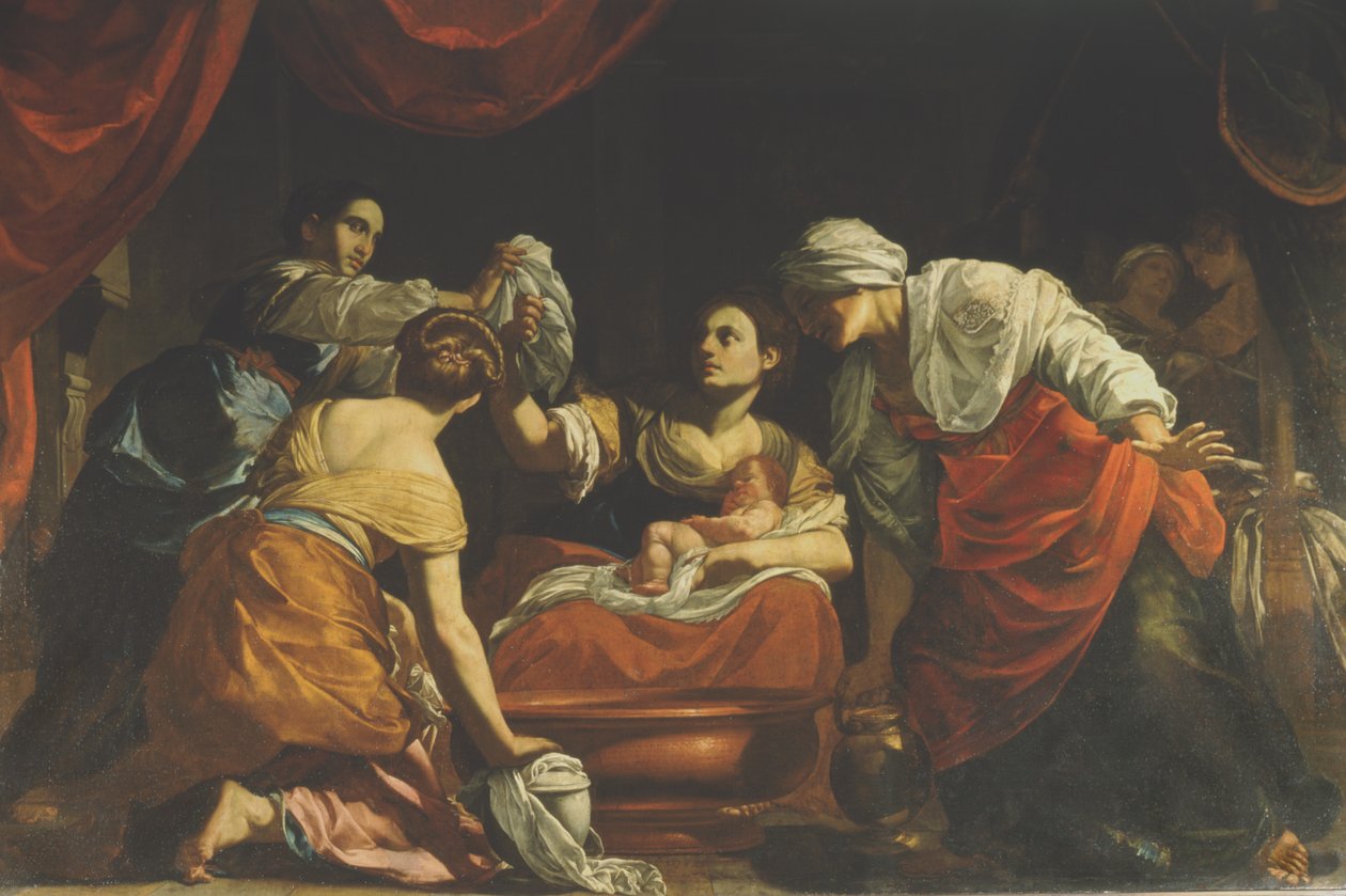 O nascimento da virgem, c.1620 de Simon Vouet